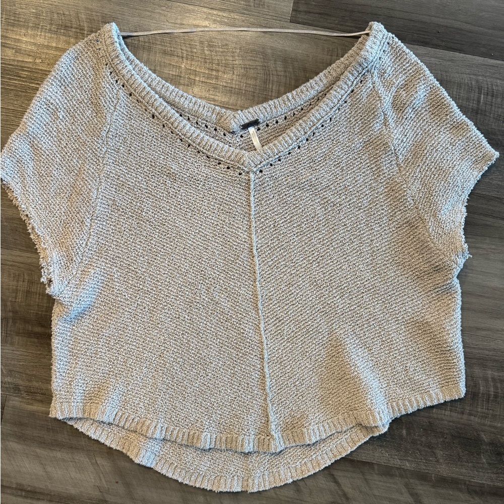 Free People Textured Knit Sweater